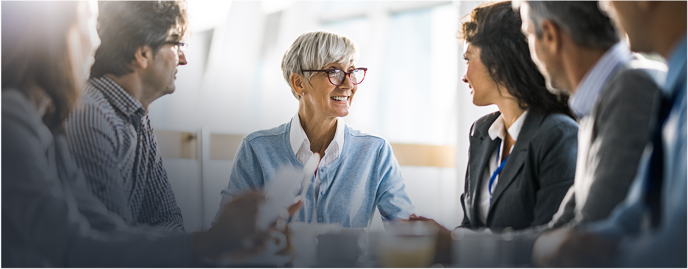 People meeting in business setting
