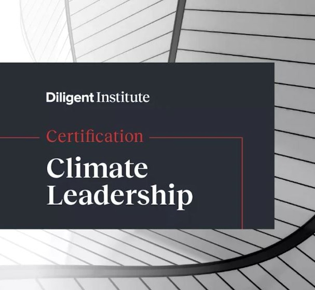 Image of Diligent institute climate leadership certification