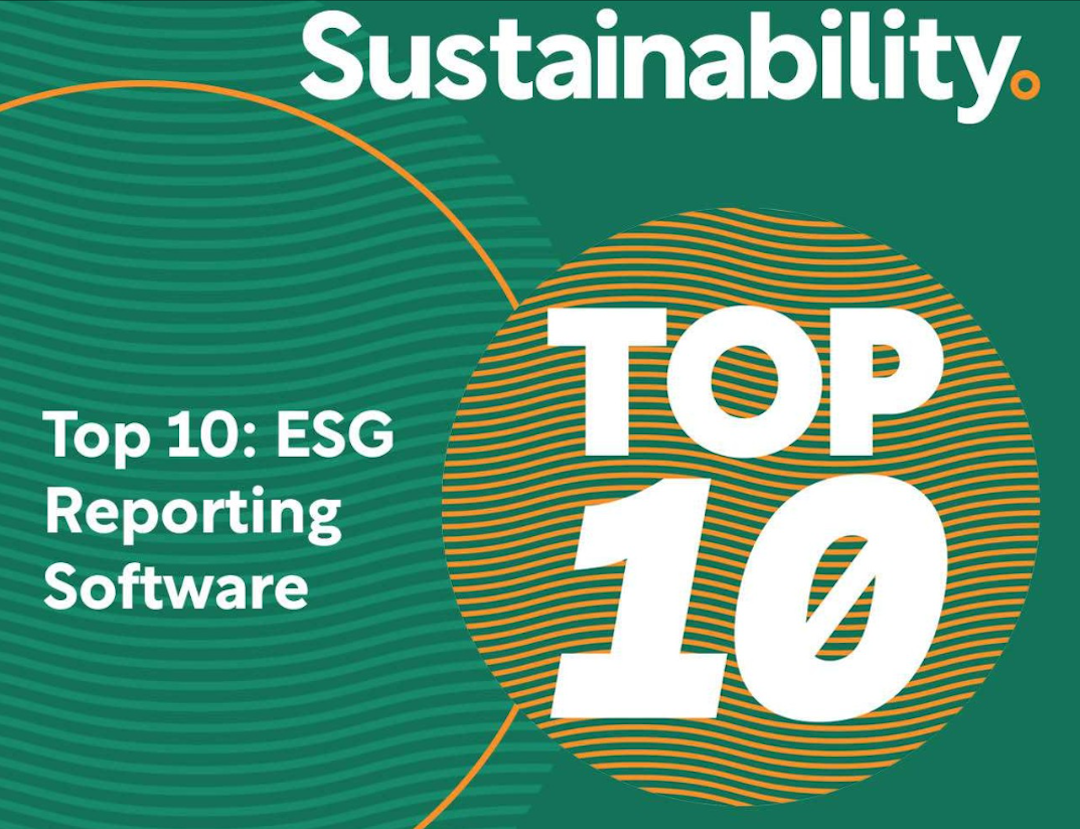 Image of Sustainability Magazine unveiled top 10 list of best ESG reporting software.