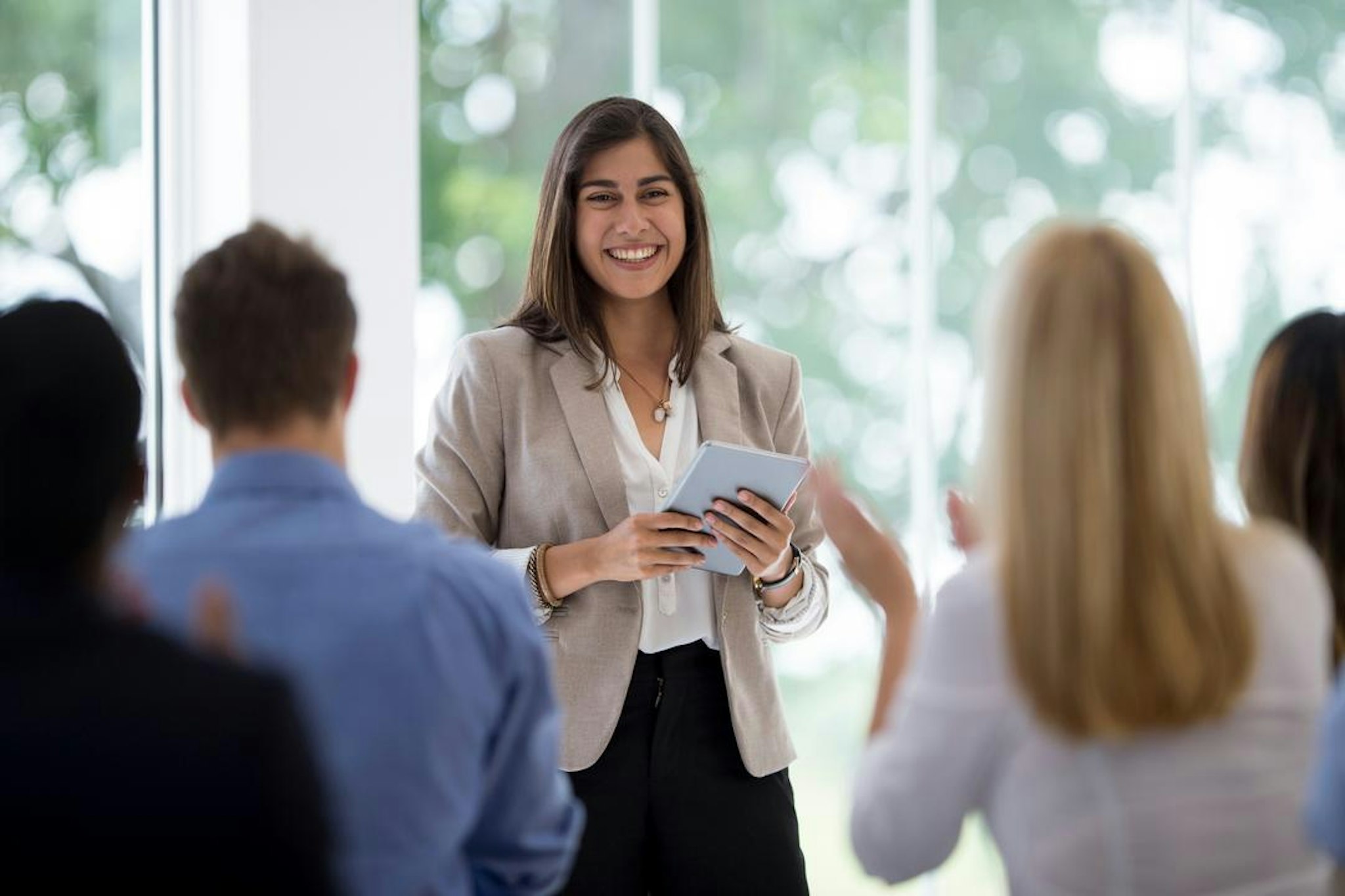 A board member after a meeting representing board management best practices