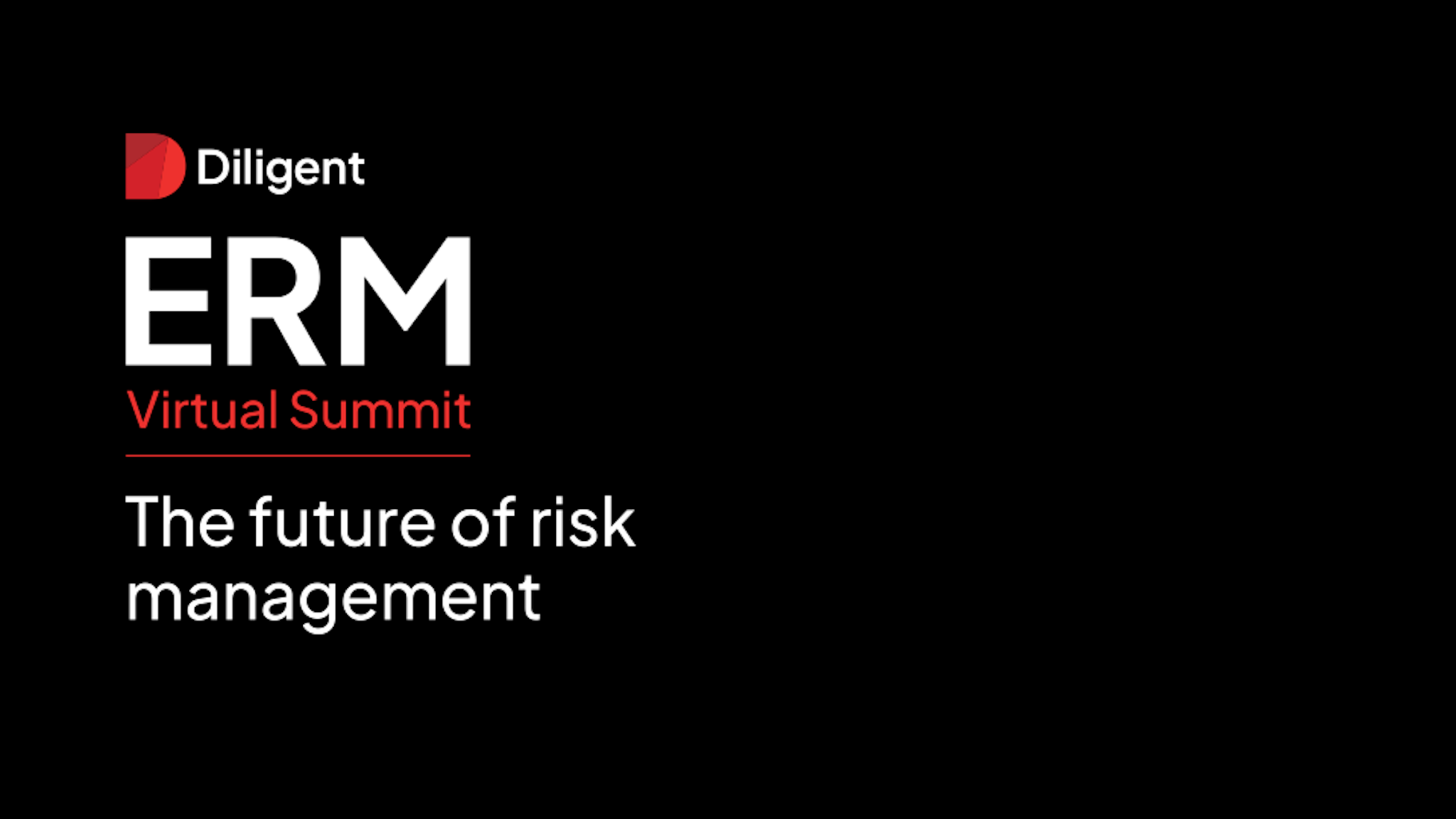 ERM Virtual Summit logo with the words "The future of risk management"